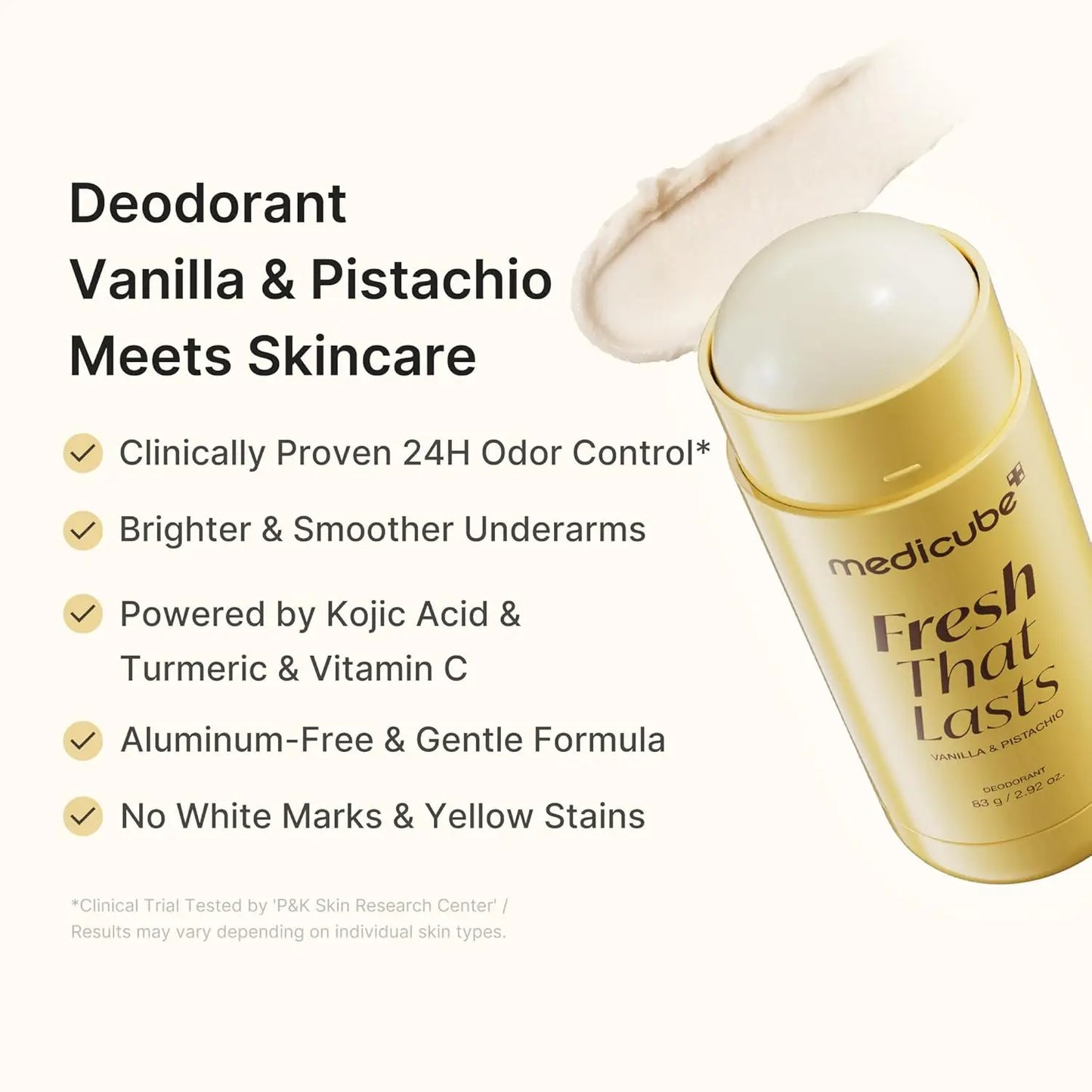 Vanilla & Pistachio deodorant stick product detail
