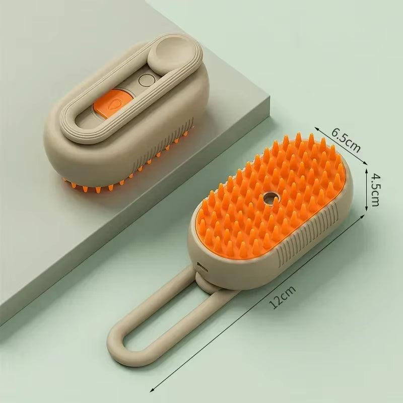 1~2Pcs Steam Pet Brush 3-In-1 Massage Dog Steamy Brush Spray Beauty Tangled and Loose Hair Removal Cats Grooming Comb Dogs